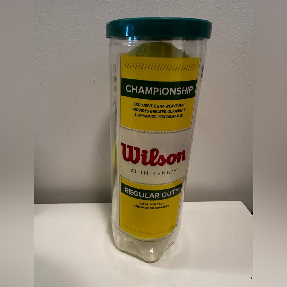 NEW/SEALED WILSON Championship Regular Duty Tennis Balls - 1 pack (3 balls)